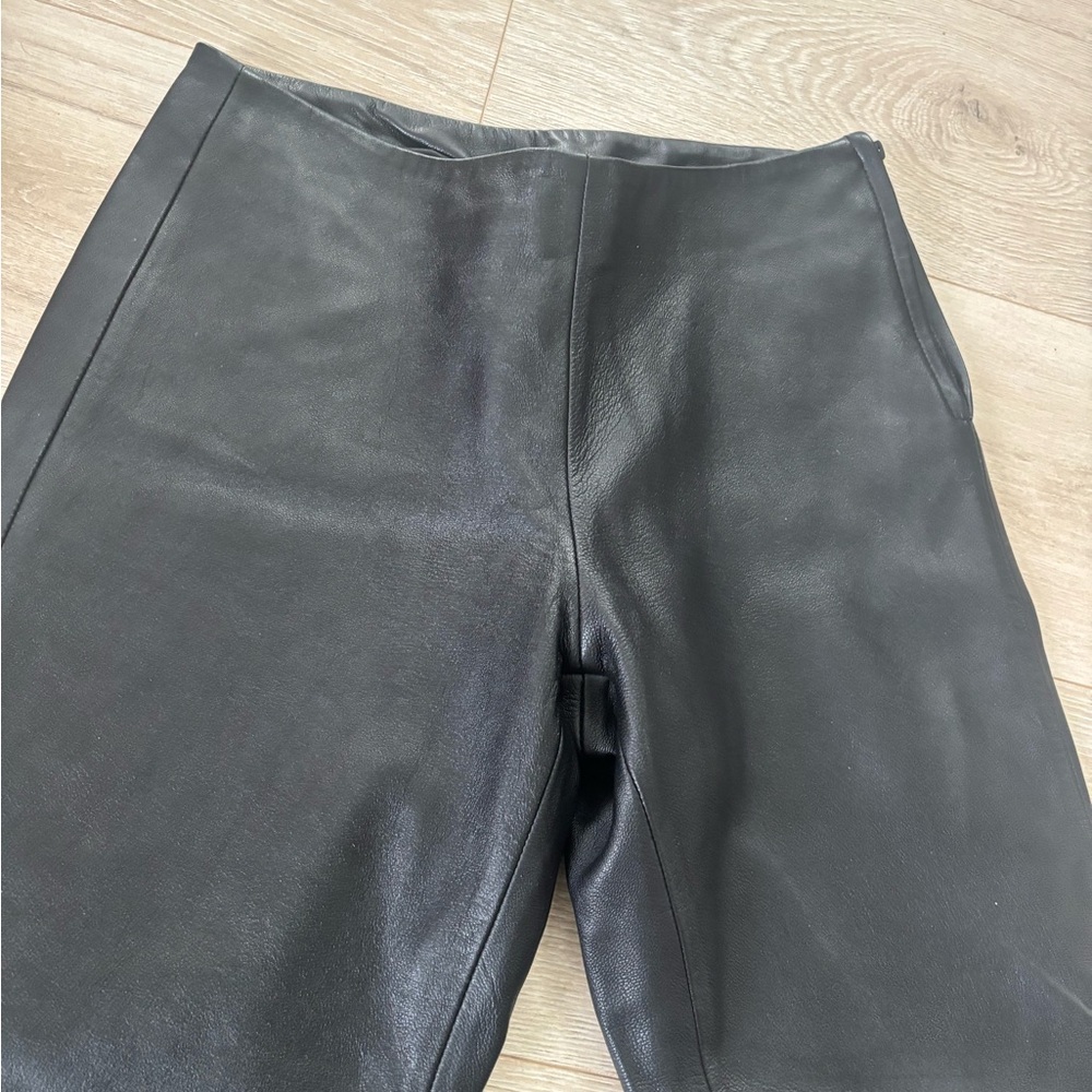 Whet Blu Y2K genuine leather black pants - Picture 2 of 5